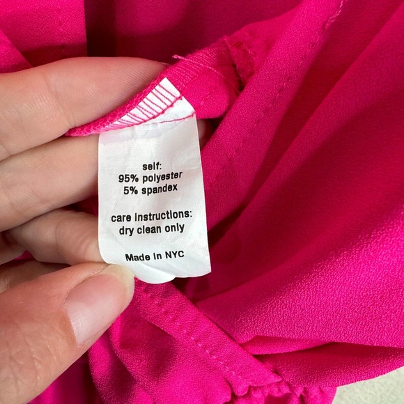 Hutch Women's One Piece Ruffle Wrap Jumpsuit Wide Leg Pink Size M - Picture 8 of 15